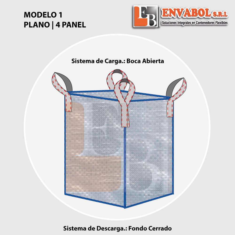 BB-TIPO-PLANO-4-PANEL-MOD-1-1000-x1000px Sistema de carga: Boca Abierto | Sistema de Descarga: Fondo Cerrado
